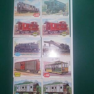 1955 Topps Rails and Sails Card Lot (10 Cards)